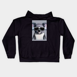 Koala with Sunglasses Kids Hoodie